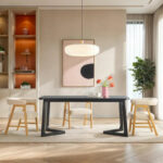 Middlebrook Modern Solid Wood Dining Table with Geometric Legs - Image 15