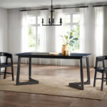 Middlebrook Modern Solid Wood Dining Table with Geometric Legs - Image 17