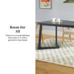 Middlebrook Modern Solid Wood Dining Table with Geometric Legs - Image 18