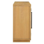 60 Farmhouse 4-Door Large Storage Vintage Sideboard with Metal Handles and Adjustable Shelves - Image 13